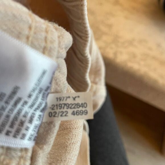 American Eagle AE Stretch Tomgirl Utility Jogger Pant Cream Cotton Knit 4 - Picture 11 of 12